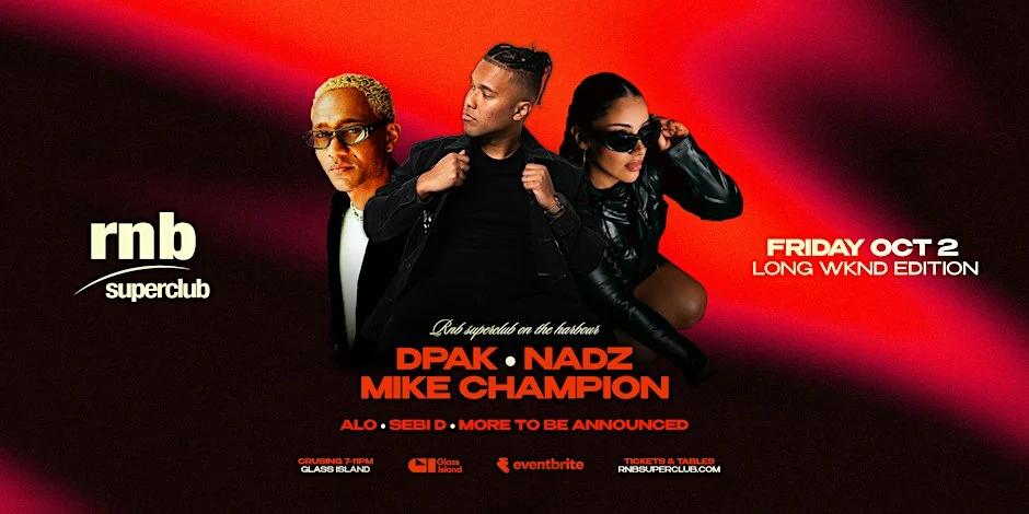 Official Fri, 2 Oct RNB Superclub artwork